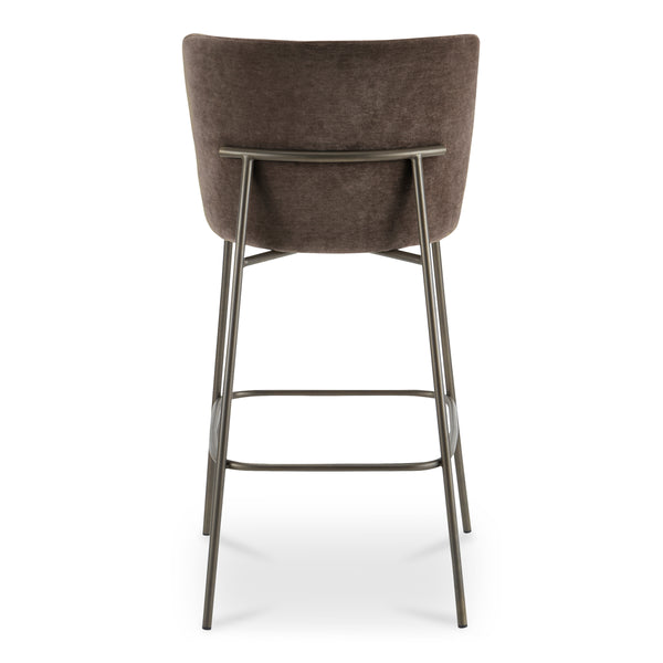 Moe's Early Bar Stool with Upholstered Back