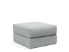 CORNILA OTTOMAN in MELANGE GREY FABRIC 538