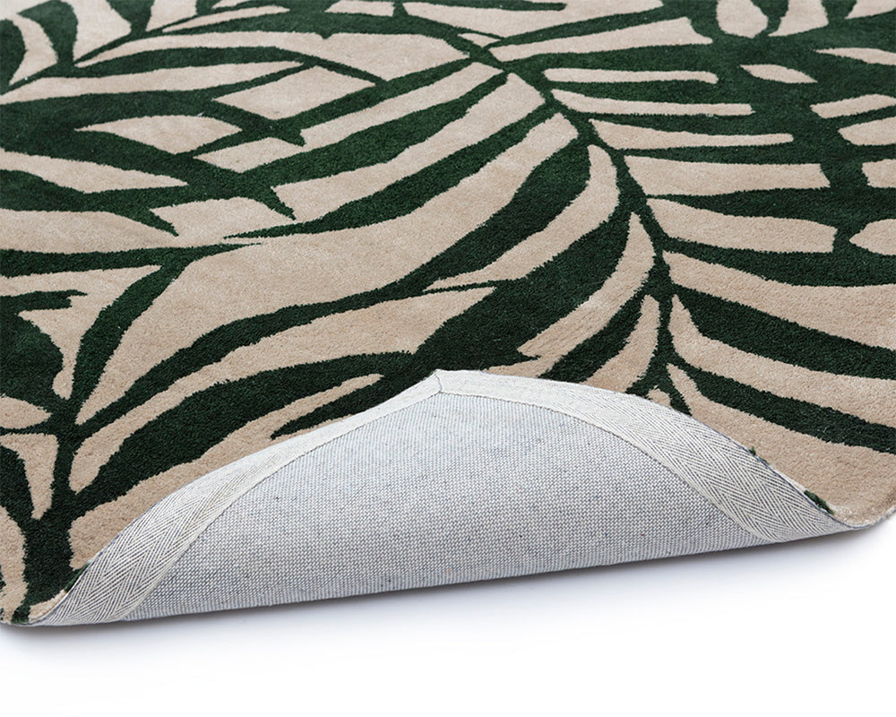 PALMA HAND-WOVEN RUG - GREEN / BEIGE - 8' X 10'