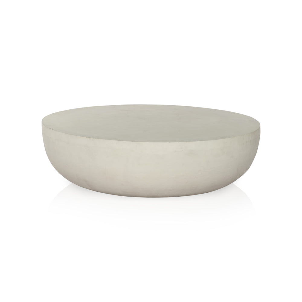 Basil Outdoor Coffee Table 48" In Matte White