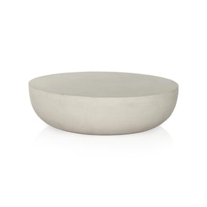 Basil Outdoor Coffee Table 48" In Matte White