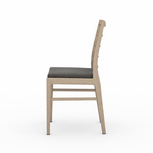 Linnet Outdor Dining Chair In Brown/Charcoa