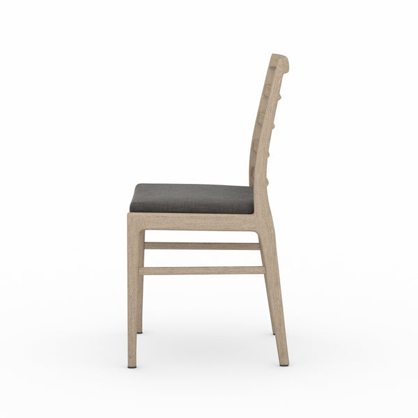 Linnet Outdor Dining Chair In Brown/Charcoa