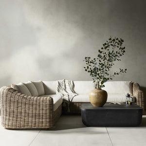Messina Outdoor 3Pc Sectional - Venao Ivory