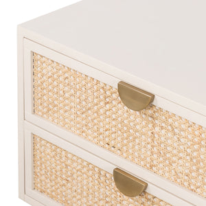 Luella Nightstand In Matte Alabaster