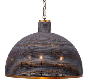 Big Sur 1-Light Beaded Chandelier, Slate Blue