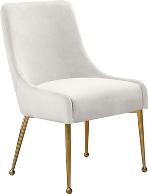 Irvin Dining Chair In Cream Velvet