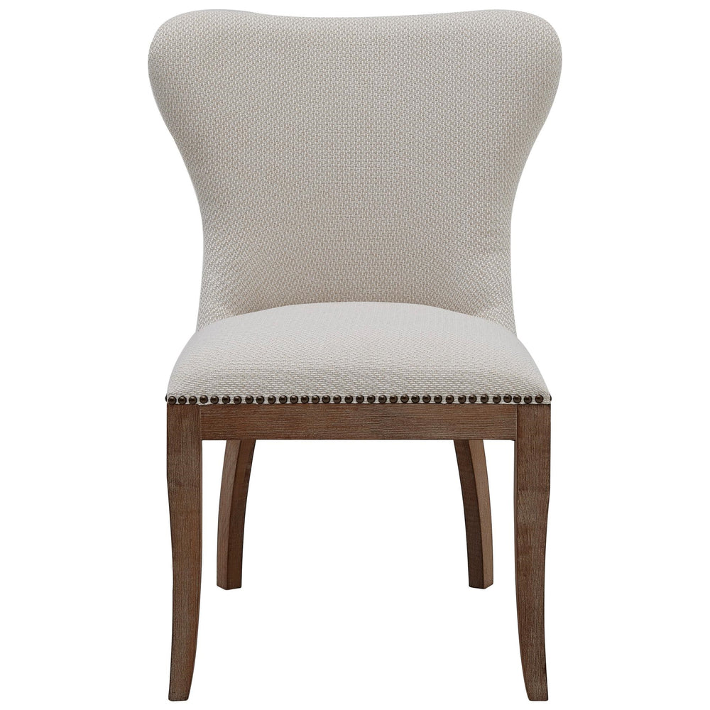 Dorsey Fabric Chair Drift Wood Legs In Cardiff Cream 