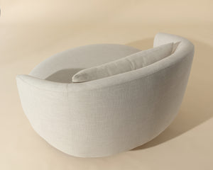 WALSH SWIVEL LOUNGE CHAIR - EFFIE LINEN