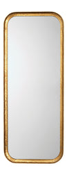 Capital Iron Rectangle Wall Mirror, Gold Leaf