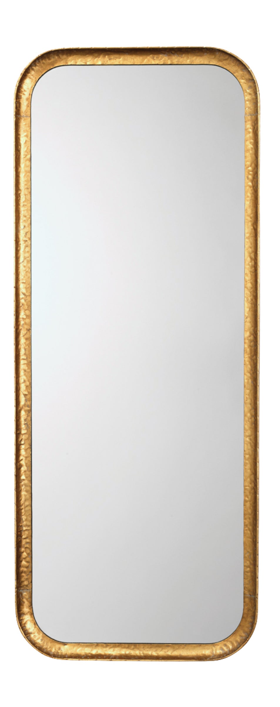 Capital Iron Rectangle Wall Mirror, Gold Leaf