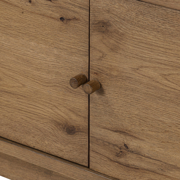 Bergstrom Media Console - Warm Natural Oak Veneer