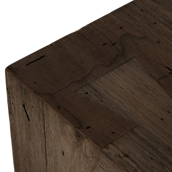 Abaso Large Accent Bench In Ebn Rstic