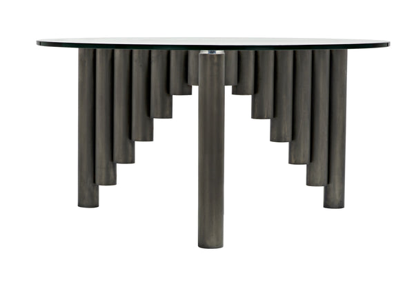 Organum Coffee Table, Gun Metal Finish