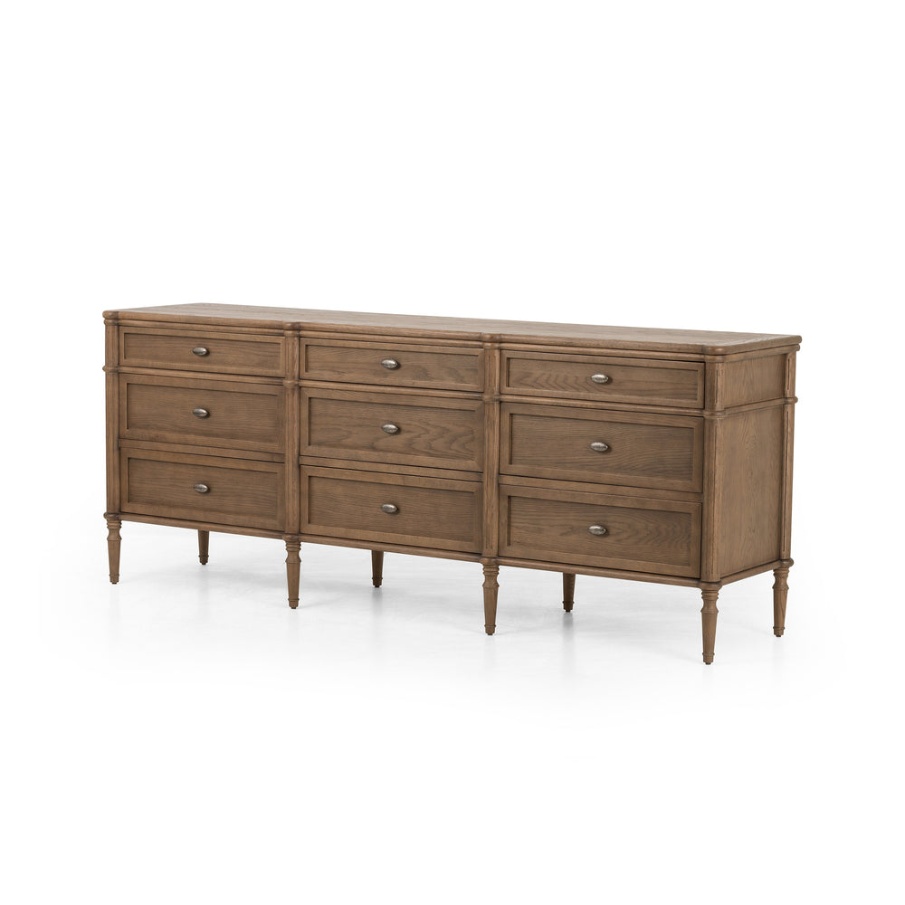 Toulouse 9 Drawer Dresser In Toasted Oak