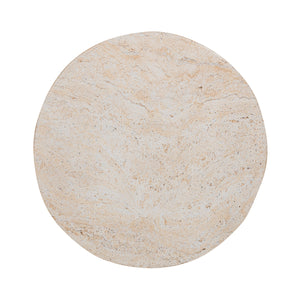 Selah Outdoor Stool in Beige - Stain-Resistant Concrete