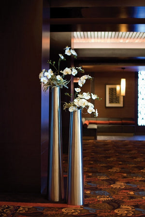 Stainless Steel Column Candle Vase