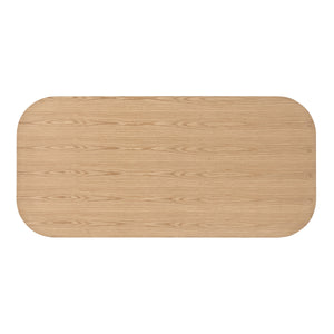 Briston KD 90.5" Dining Table, Natural 