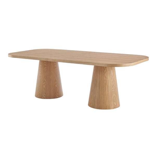 Briston KD 90.5" Dining Table, Natural 