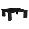 Moe's Segment Coffee Table in Jetty Black Marble