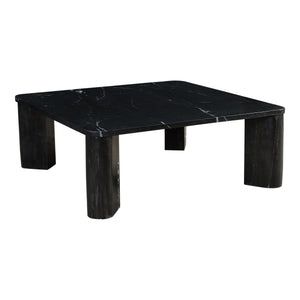 Moe's Segment Coffee Table in Jetty Black Marble