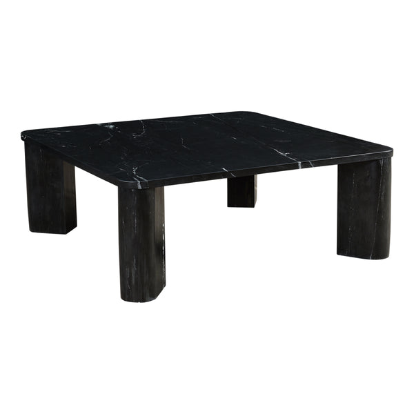 Moe's Segment Coffee Table in Jetty Black Marble