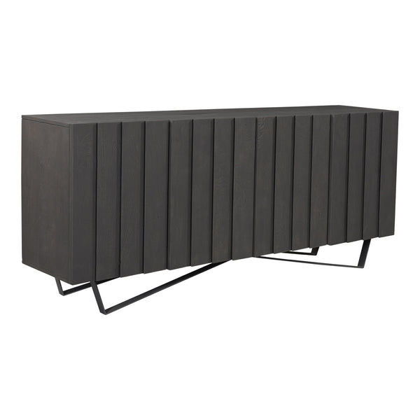 Moe's Brolio Sideboard Charcoal Mango Wood