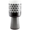 Large Vector Vase in Black and White