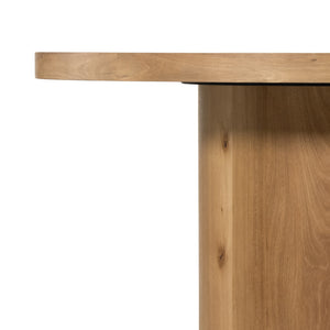 Hudson Round Dining Table In Natural Yukas