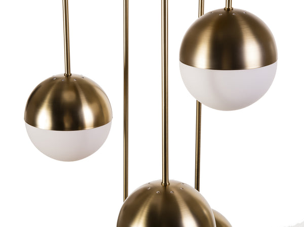 Rocio 6-Light Hanging Lamp - Brass