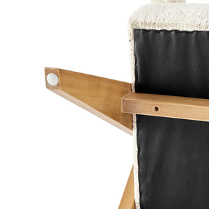 Nixon Chenille Accent Arm Chair, Concord Cream
