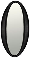Woolsey Sungkai/Mindi Oval Mirror in Charcoal Black