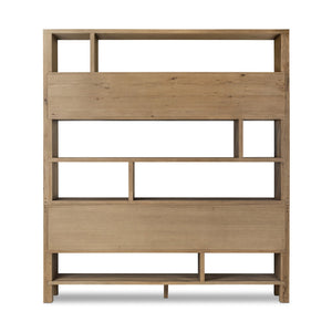 Noeline Wide Bookcase - Worn Oak