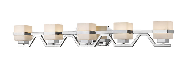 Ascend  5 Light Vanity  in Chrome  Finish