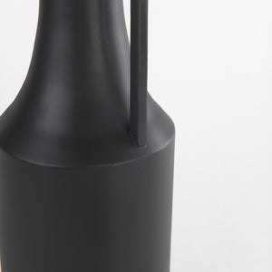 Aubrey Medium 18.0H Black Iron Flower Jug Vase