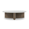 Toli Coffee Table In Italian White Marble