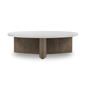 Toli Coffee Table In Italian White Marble