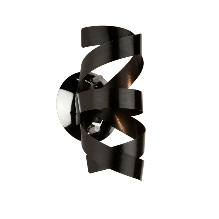 Bel Air AC603BK Wall Light in Metallic Black
