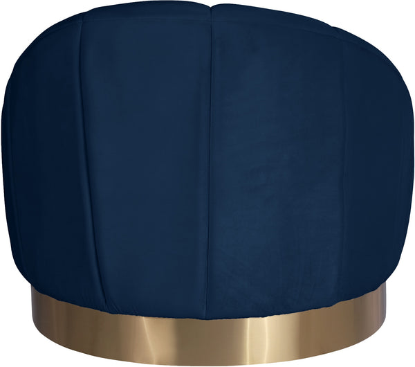 Jesse Chair In Navy Velvet