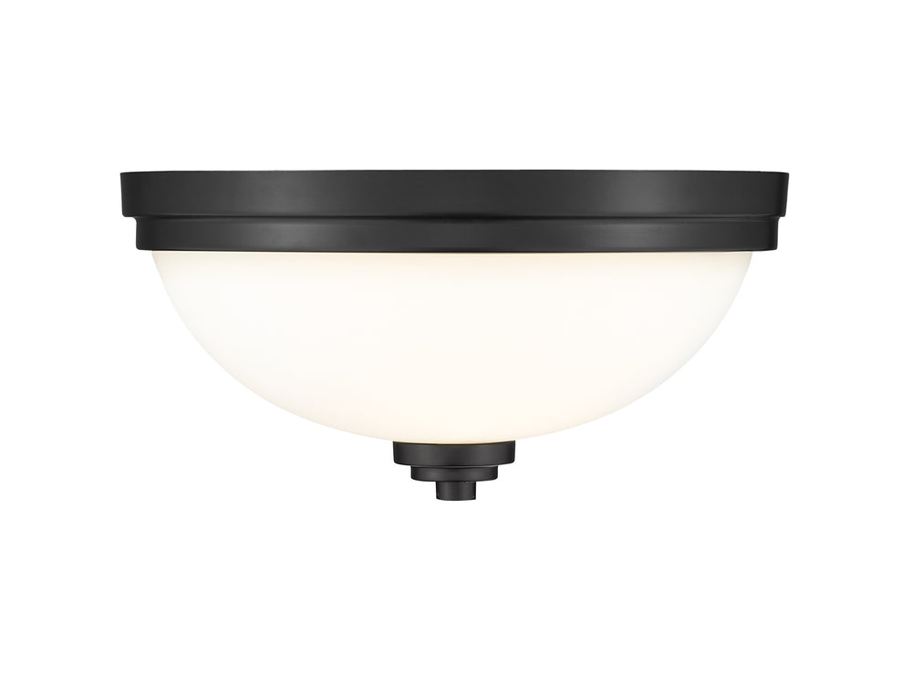 Ashton 3 Light Flush Mount in Matte Black Finish