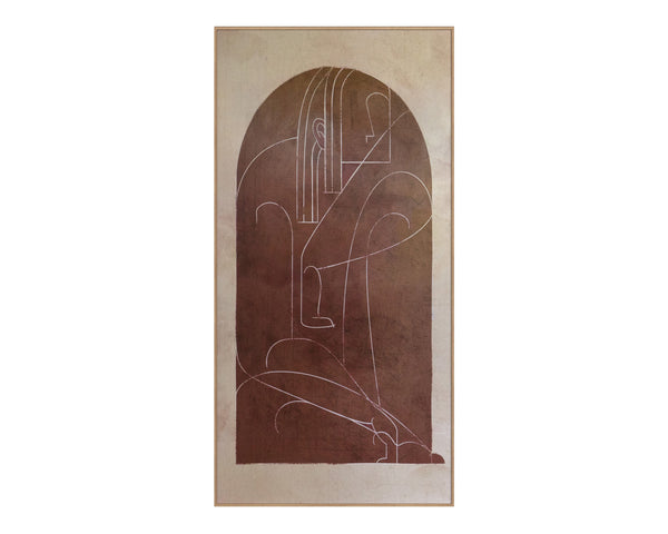 TWO STORIES (SET OF 2) - 36" X 72" - NATURAL FLOATER FRAME