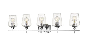 Joliet 5 Light Vanity in Chrome Finish