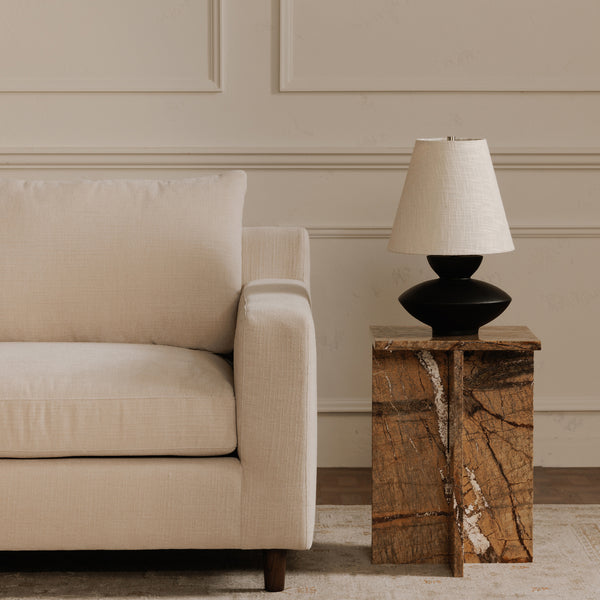 Moe's Hutton Left Sectional in Beige Chenille