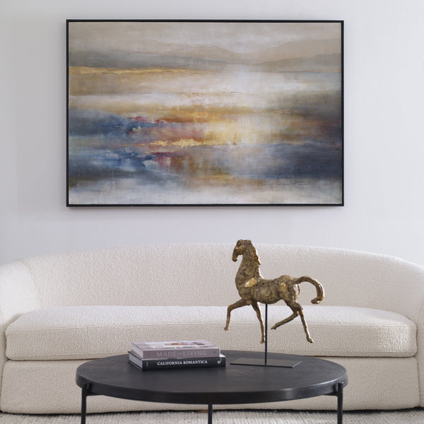 Seafaring Dusk Hand Painted Abstract Art