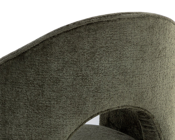 ANAYA DINING ARMCHAIR - BERGEN OLIVE
