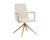 HILDA SWIVEL DINING ARMCHAIR - CHACHA CREAM
