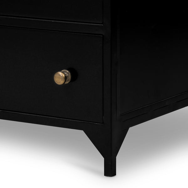 Belmont 8 Drawer Tall Dresser In Black