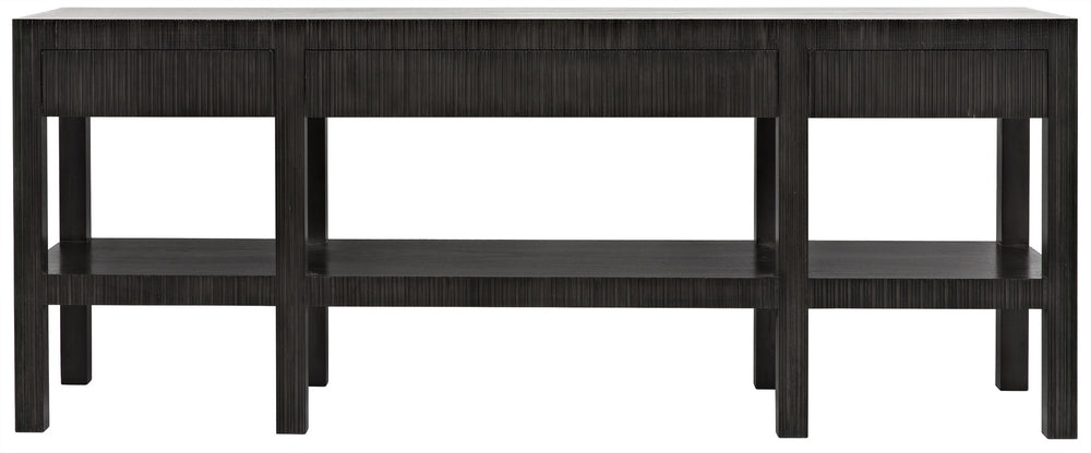 Conrad Mahogany and Veneer Console in Pale Finish