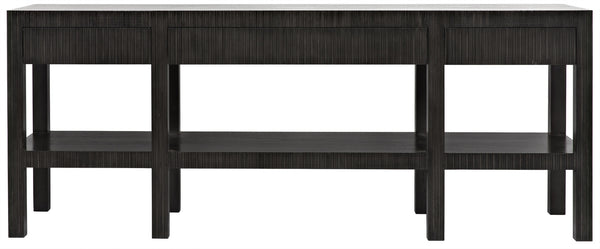 Conrad Mahogany and Veneer Console in Pale Finish