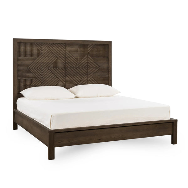Santa Clara Solid Wood Bed - Toasted Brown, Queen